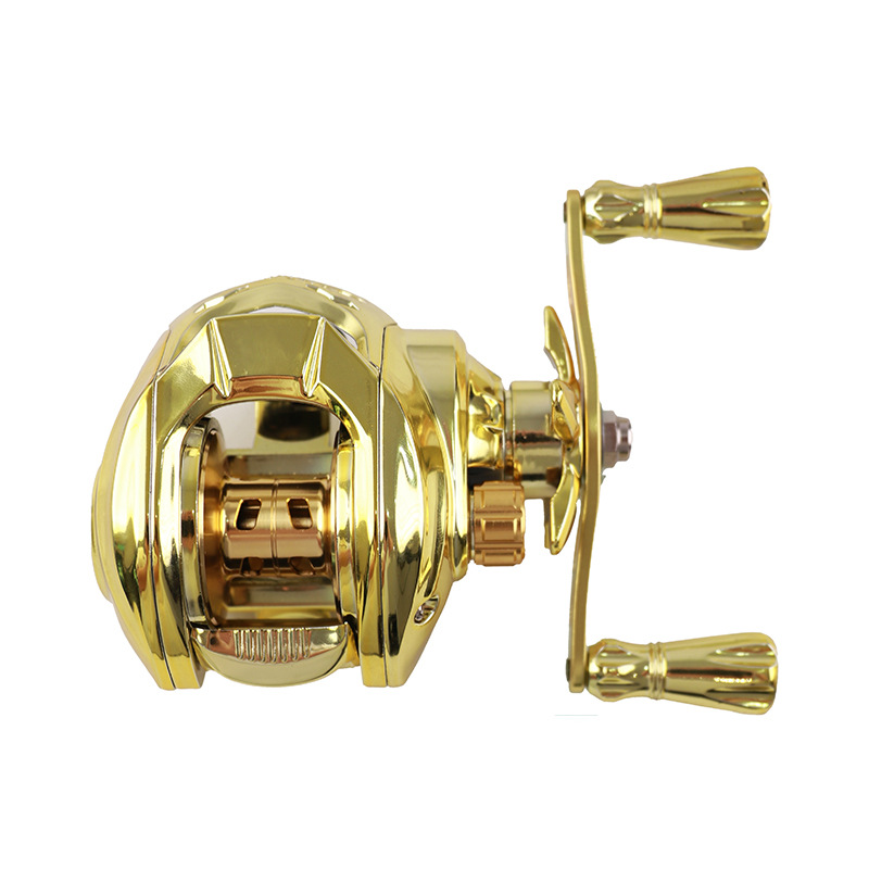 Ice Fishing Line - Gold Full Metal Baitcasting Reel Anti