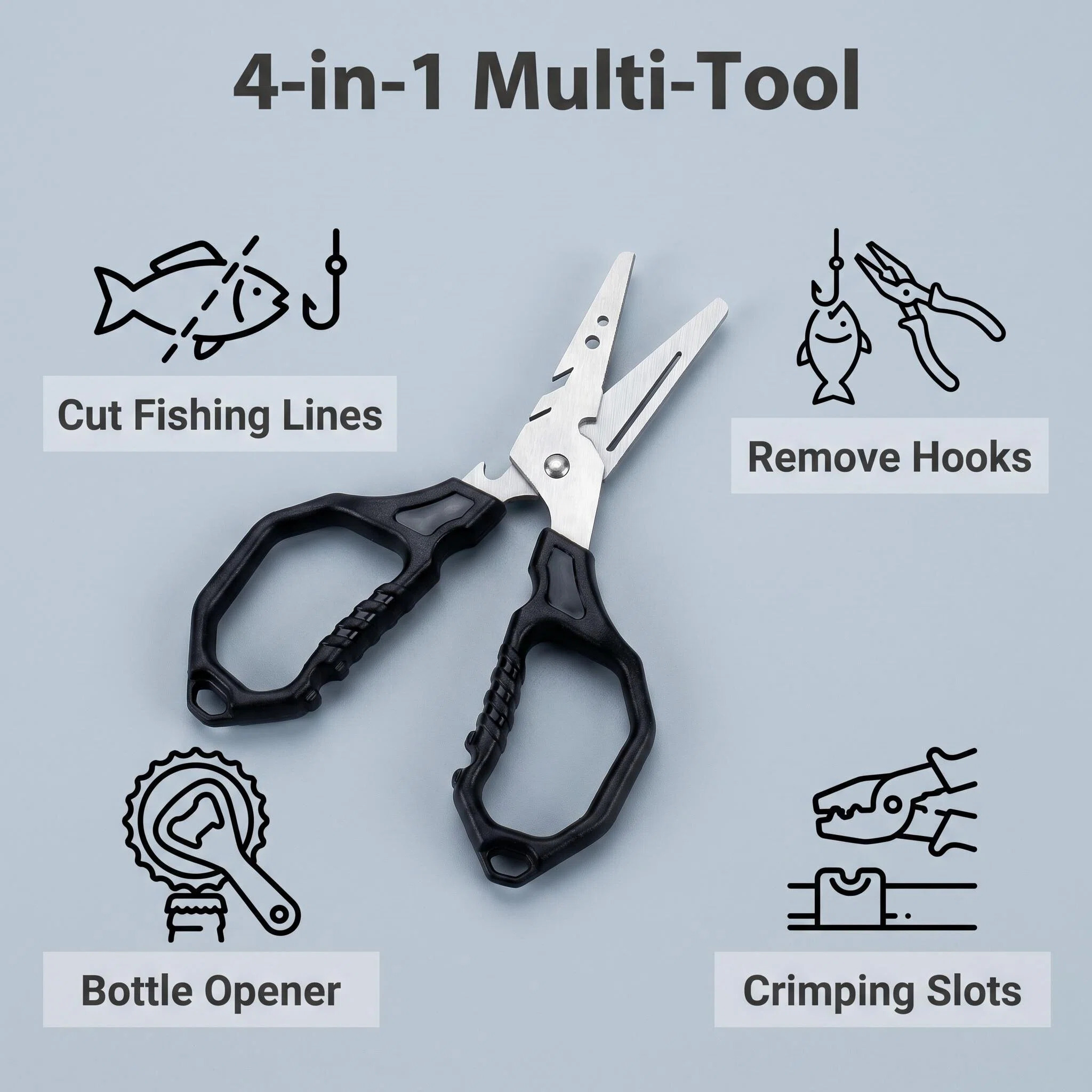 Multifunctional Fishing Scisso - đánh giá và giá Fishing Line Cutter