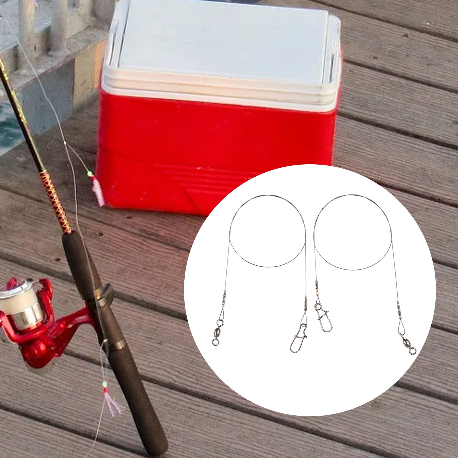 2pc Fishing Titanium Wire Lead - đánh giá và giá Fishing Line Winder